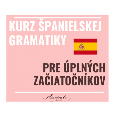 Audiovizuálny kurz španielskej gramatiky  pre úplných začiatočníkov + balíček slovnej zásoby