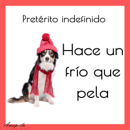 Hace un frío que pela | Pretérito indefinido